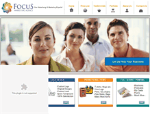 Tablet Screenshot of focusmarketingagency.com